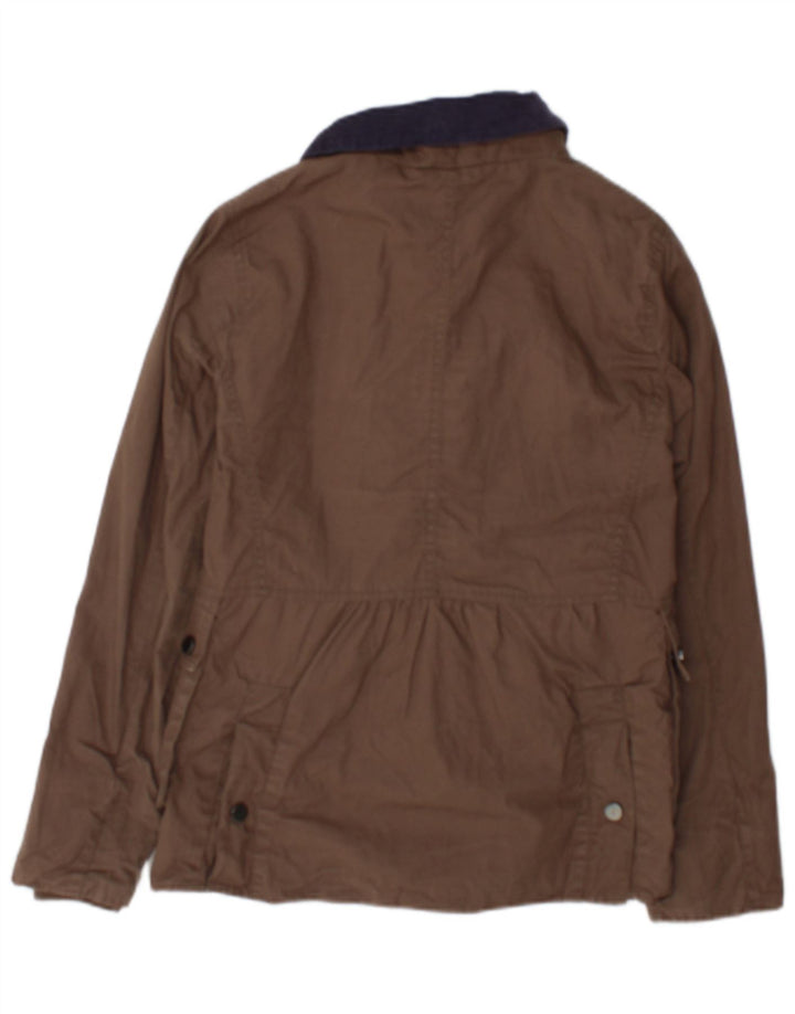 Hobbs Veste utilitaire pour femme UK 8 Small Marron Coton