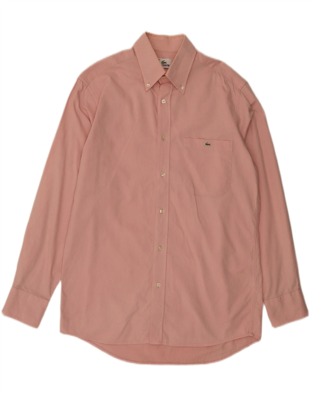 Lacoste Chemise Homme Taille 40 Coton Rose Moyen