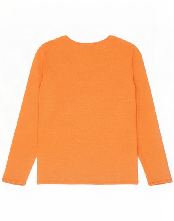 Zara Pull col bateau pour homme XL Coton moucheté orange