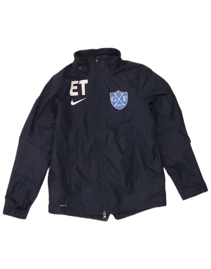 Nike Veste de Pluie Graphique Garçon 12-13 Ans Large Bleu Marine Polyester