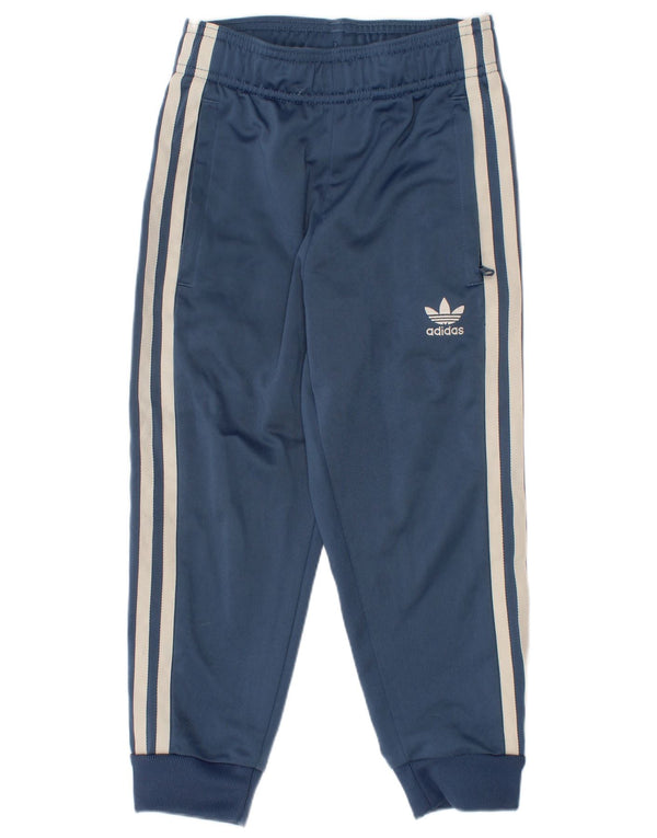 Adidas Pantalon de Survêtement Garçon Joggers 4-5 ans Bleu Marine Polyester