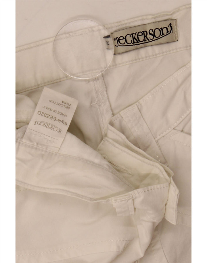 Jeckerson Short décontracté pour femme W30 en coton blanc moyen