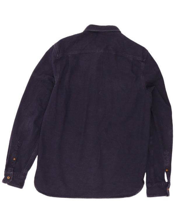 SUPERDRY Chemise Flanelle Homme Large Bleu Marine Coton