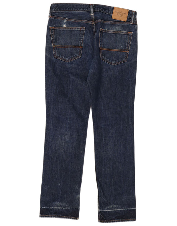 Abercrombie & Fitch Jean droit femme W32 L32 bleu coton