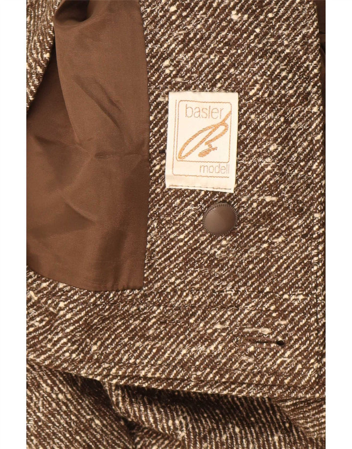 Basler Veste Bomber Femme UK 18 XL Laine Mouchetée Marron
