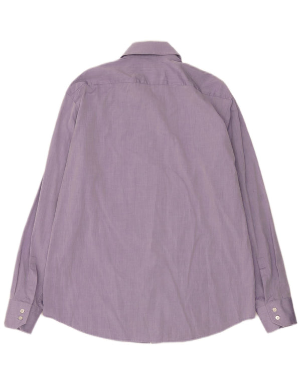 Hugo Boss Chemise Regular Fit Homme Taille 44 17 1/2 XL Coton Violet