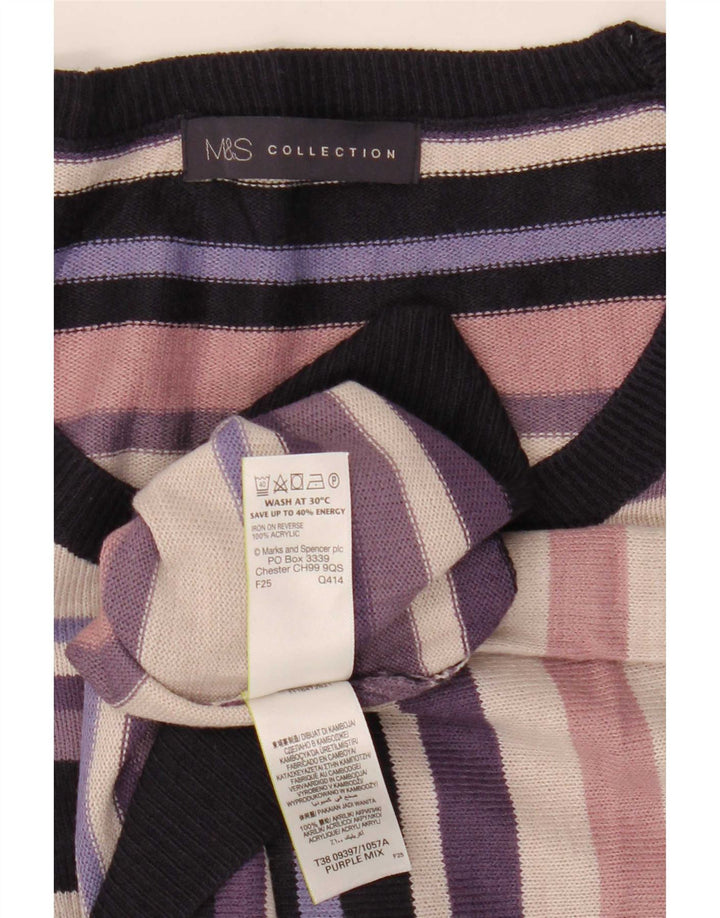Marks & Spencer Pull col bateau pour femme UK 16 Large Multicolore