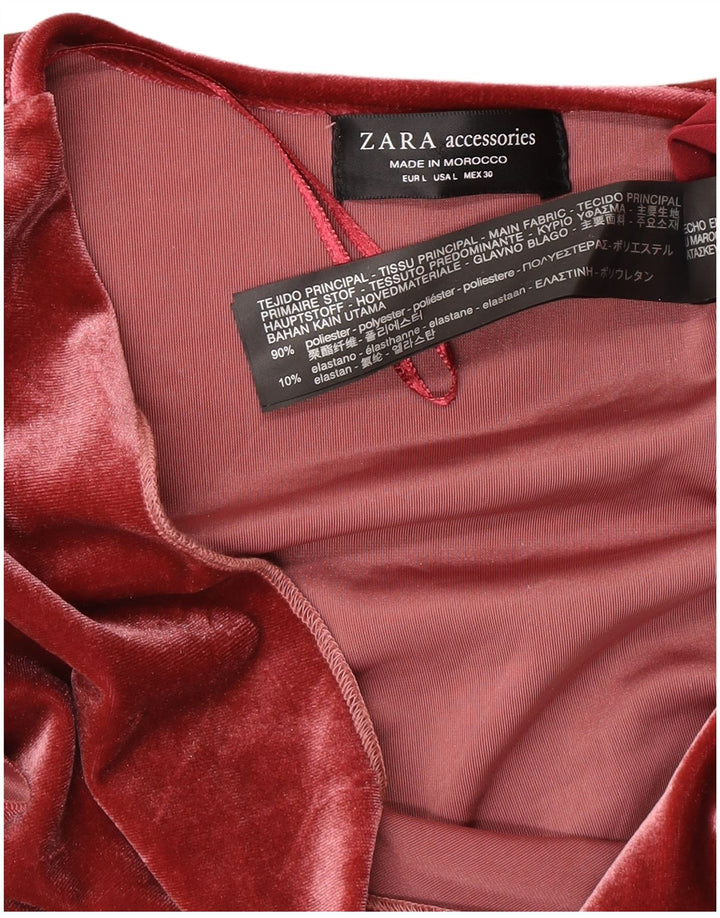 Zara Body en velours pour femme UK 16 Large Rose Polyester