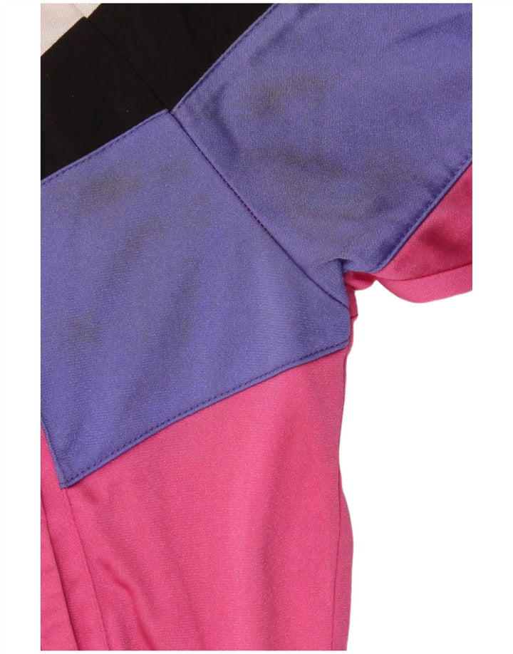 ASICS Veste de survêtement graphique pour femme IT 46 Large Rose Colourblock