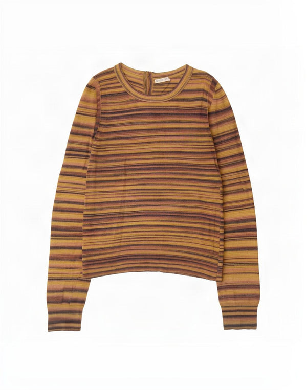 Whistles Pull à col rond pour femme UK 12 Medium Multicolore Rayé