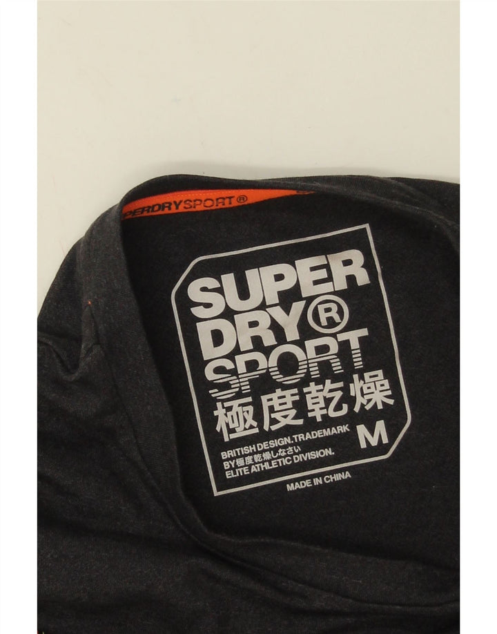 Superdry T-Shirt Graphique Homme Gris Moyen Coton