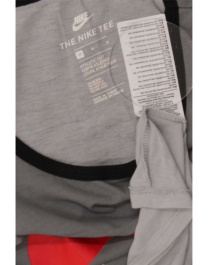 Nike Mens Athletic Cut Graphic Débardeur Gris Moyen Colorblock Polyester