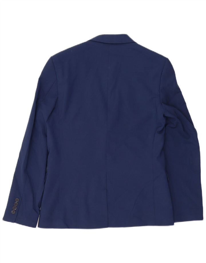 Marks & Spencer Veste blazer à 2 boutons pour homme UK 38 Bleu moyen Laine