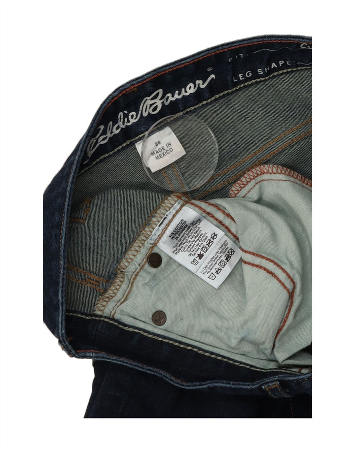 EDDIE BAUER Womens Curvy Straight Jeans US 6 Medium W32 L31 Navy Blue Vintage Eddie Bauer and Second-Hand Eddie Bauer from Messina Hembry 