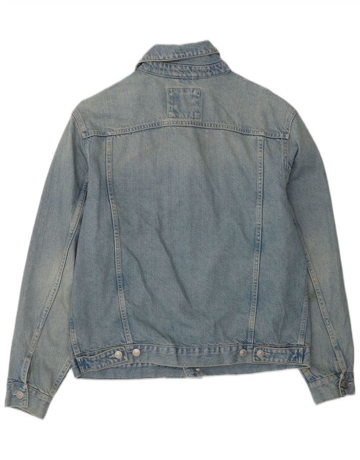 Zara Veste en jean pour homme UK 38 Bleu moyen Coton