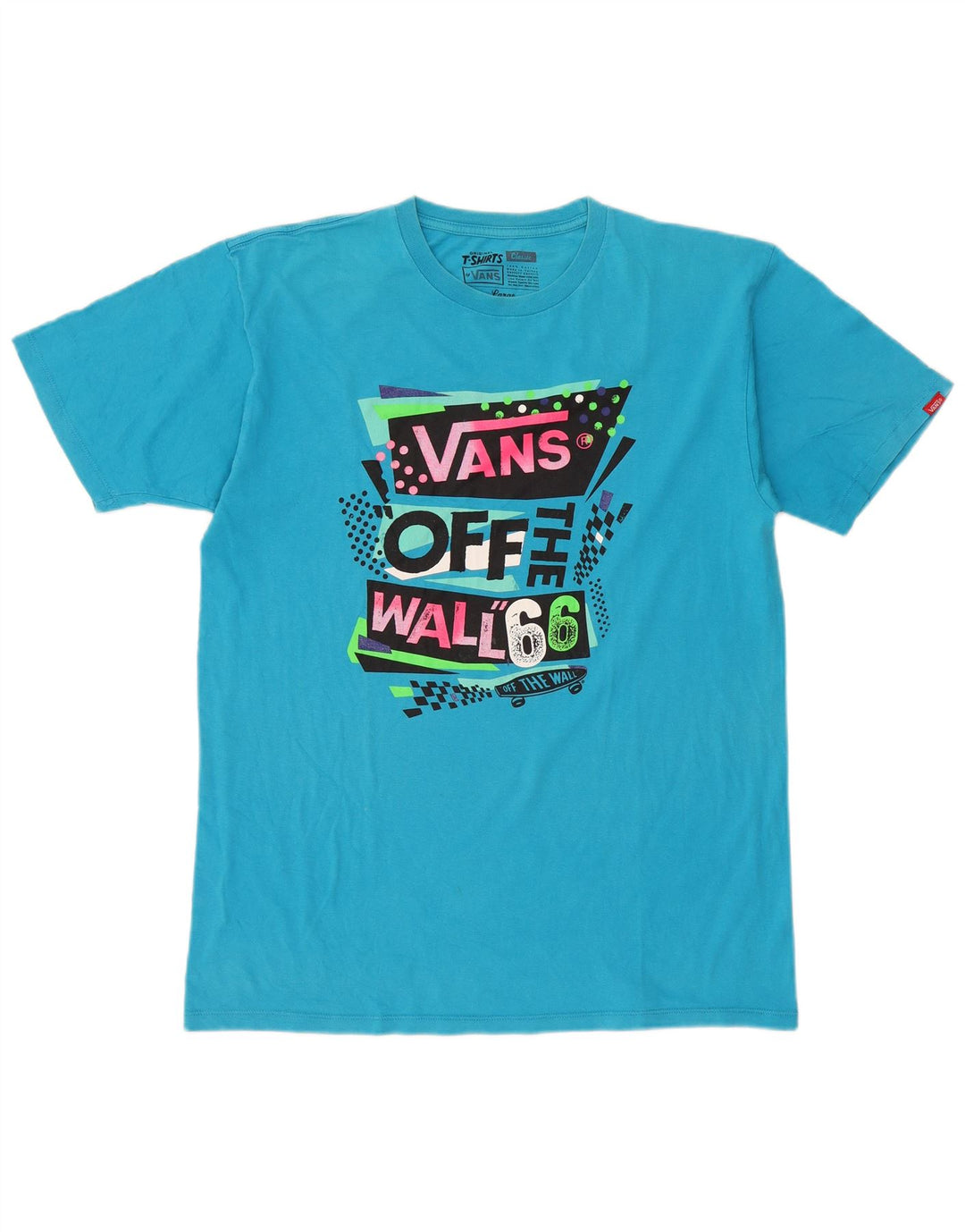 Vans T-shirt graphique pour hommes, grand, bleu, coton