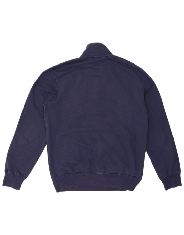 CHAMPION Sweat-shirt col zippé pour homme, petit, bleu marine, polyester