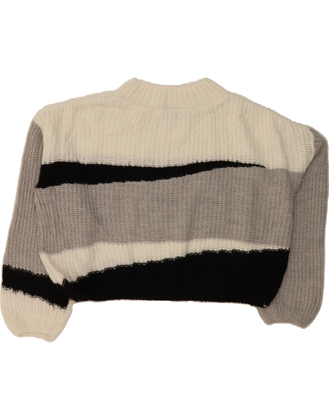 TOPSHOP Womens Oversized Turtle Neck Jumper Sweater UK 10 Small Grey Vintage Topshop and Second-Hand Topshop from Messina Hembry 