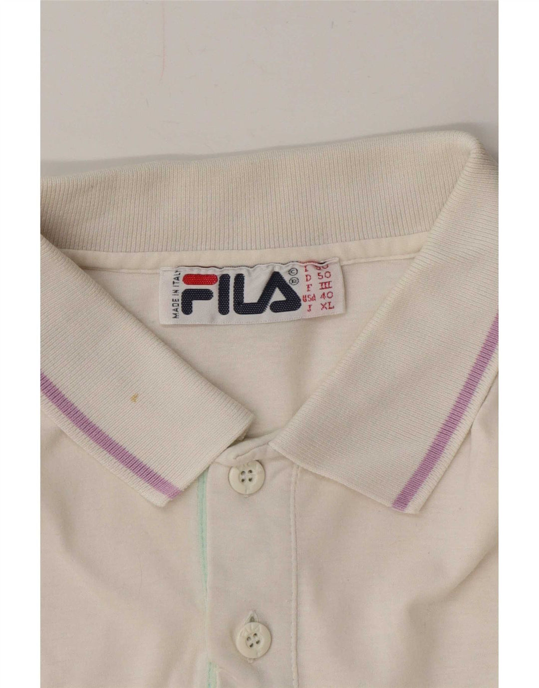 Fila Polo IT 50 Homme Blanc Moyen