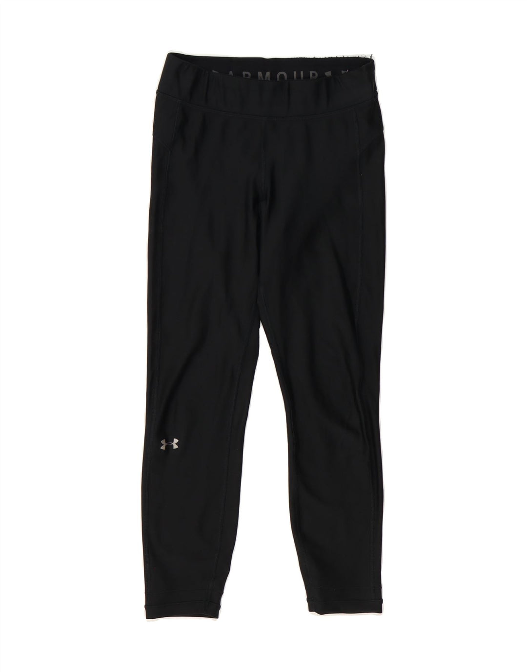 UNDER ARMOUR Womens Heat Gear Leggings UK 8 Small  Black Polyester Vintage Under Armour and Second-Hand Under Armour from Messina Hembry 