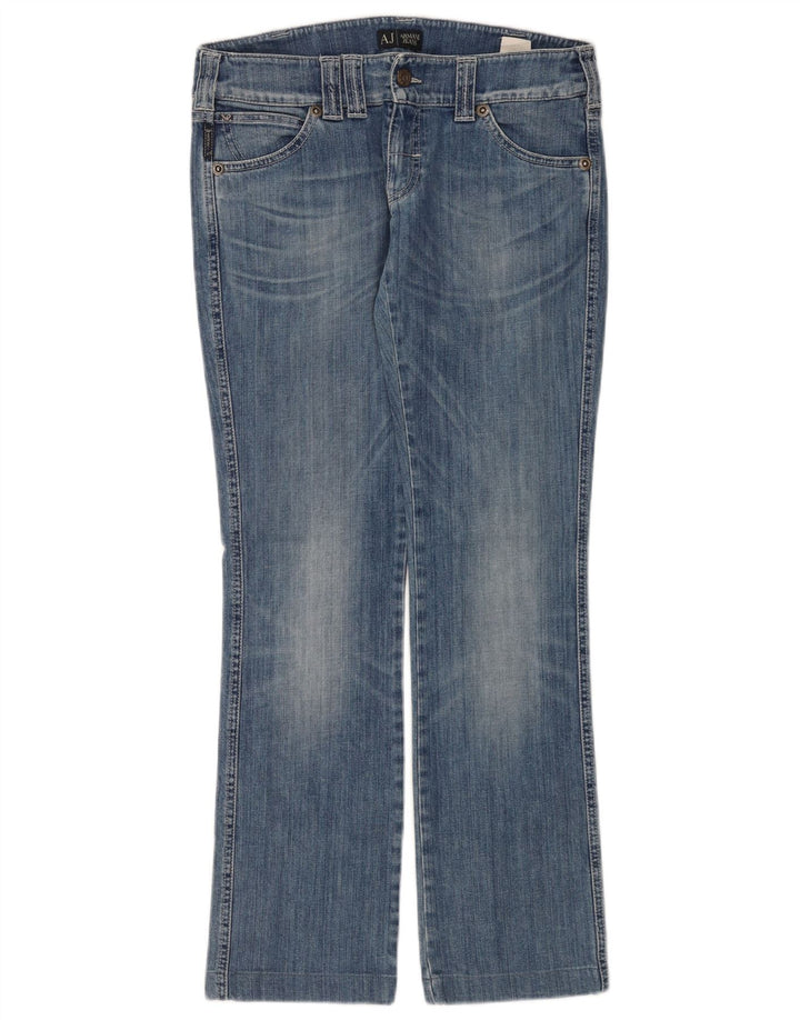 Armani Femme Jean Droit W28 L30 Bleu Coton