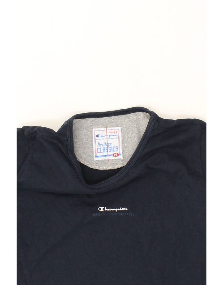 CHAMPION Womens Heritage Classics T-Shirt Top UK 12 Medium Navy Blue Vintage Champion and Second-Hand Champion from Messina Hembry 