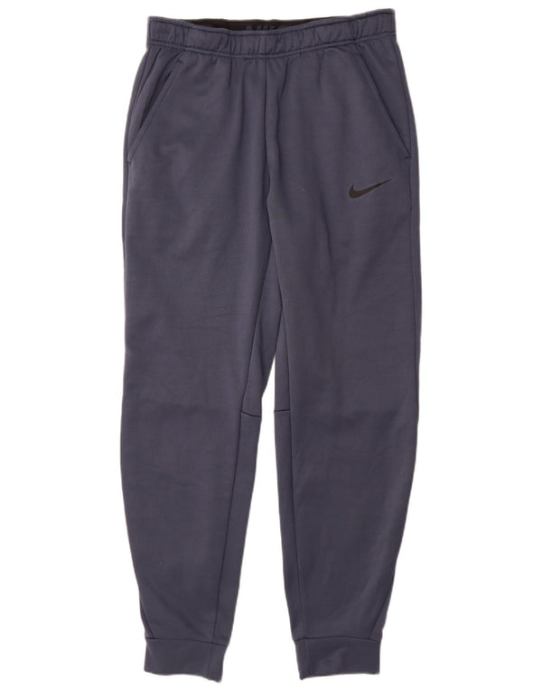 Nike Pantalon de survêtement Therma-Fit pour homme Taille S Bleu marine Polyester