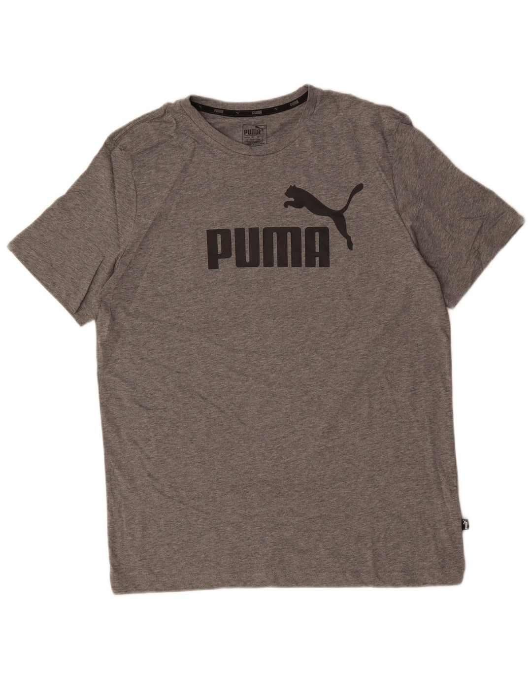PUMA T-shirt graphique pour hommes, grand, gris moucheté