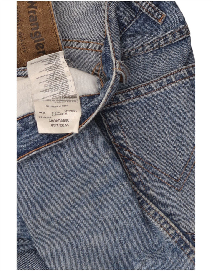 WRANGLER Jean droit coupe droite homme W32 L30 bleu coton