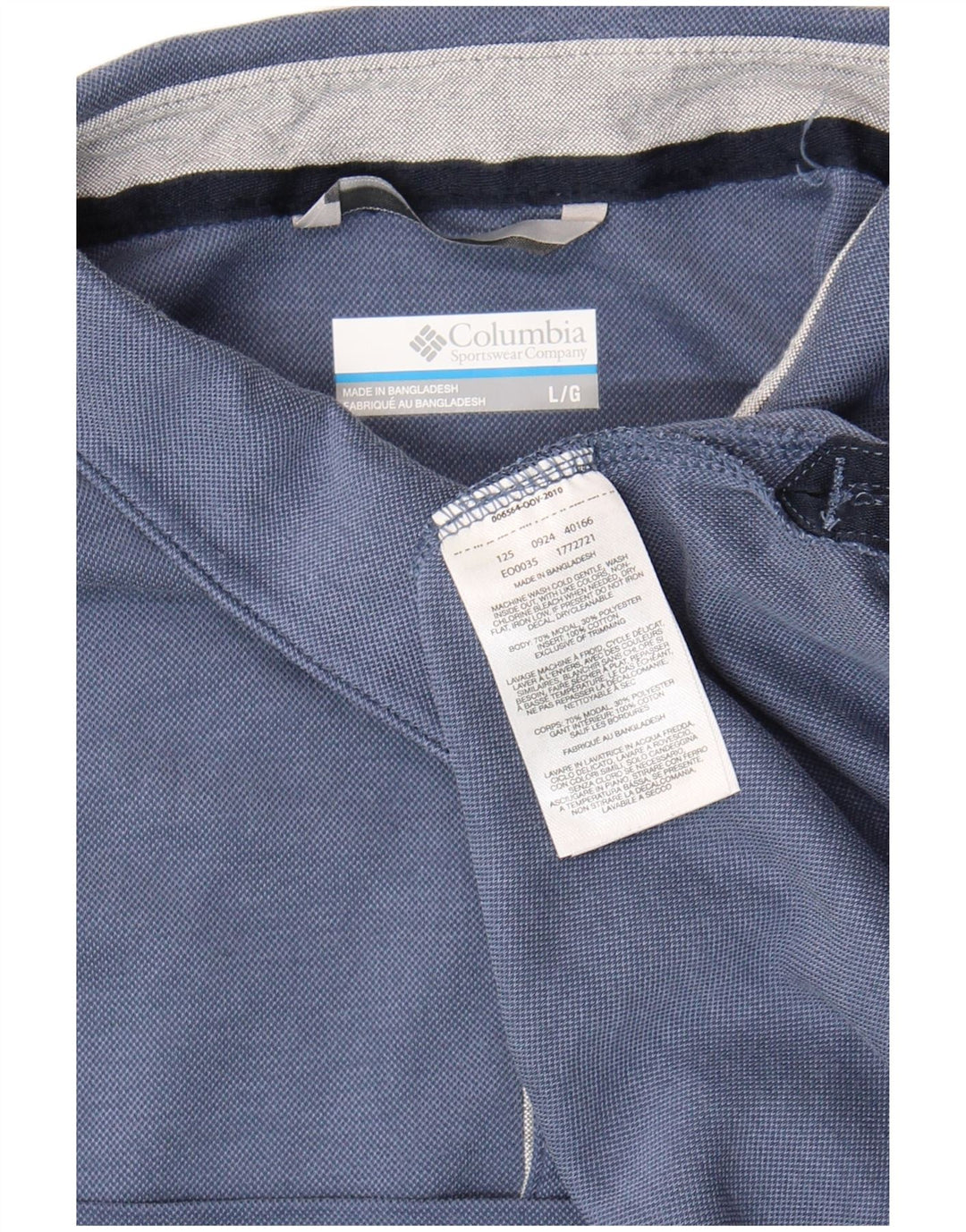Columbia Polo Homme Large Bleu Modal