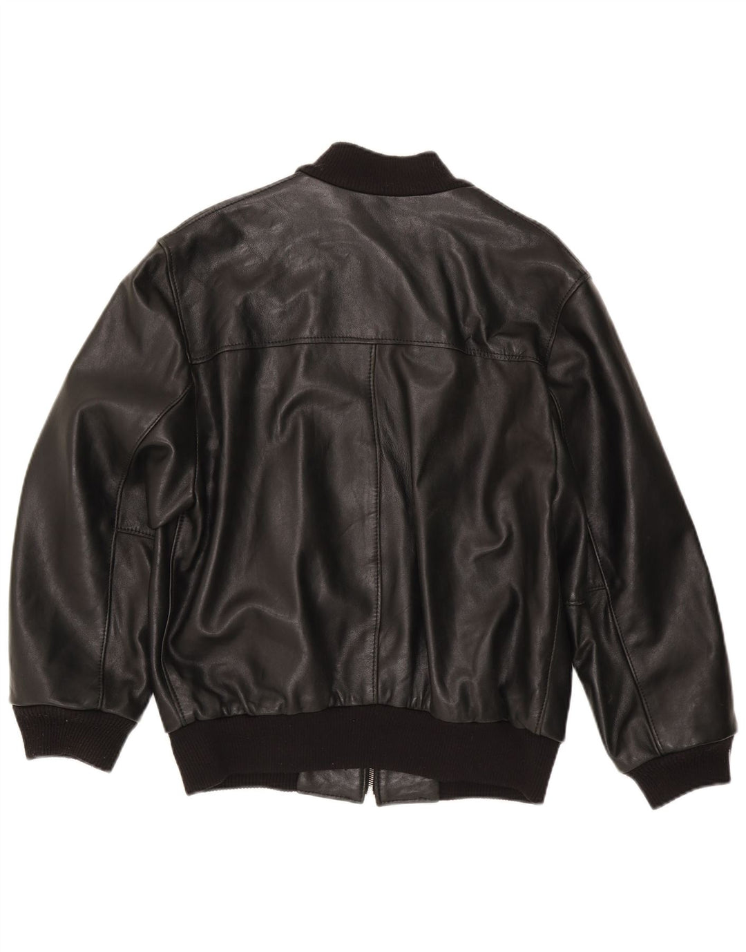 Veste en cuir Bomber homme vintage UK 38 Noir Moyen