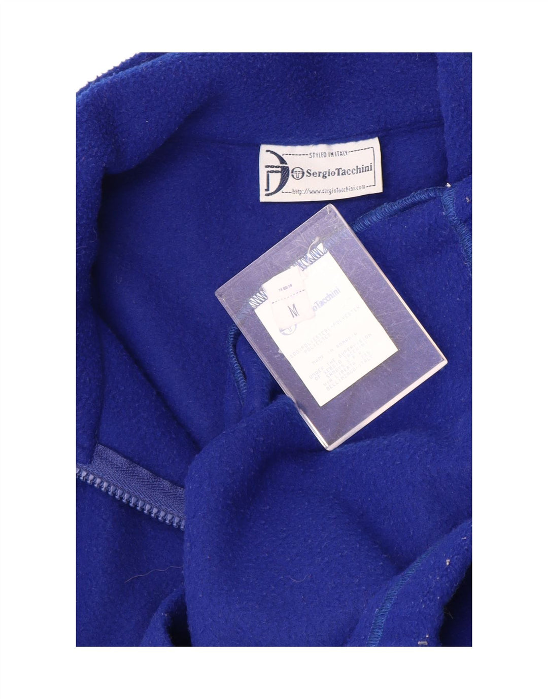 Sergio Tacchini Pull Polaire Col Zippé Homme Bleu Moyen Polyester