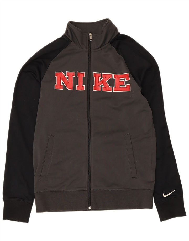 Nike Veste de survêtement graphique pour homme Taille S Gris Colorblock Polyester