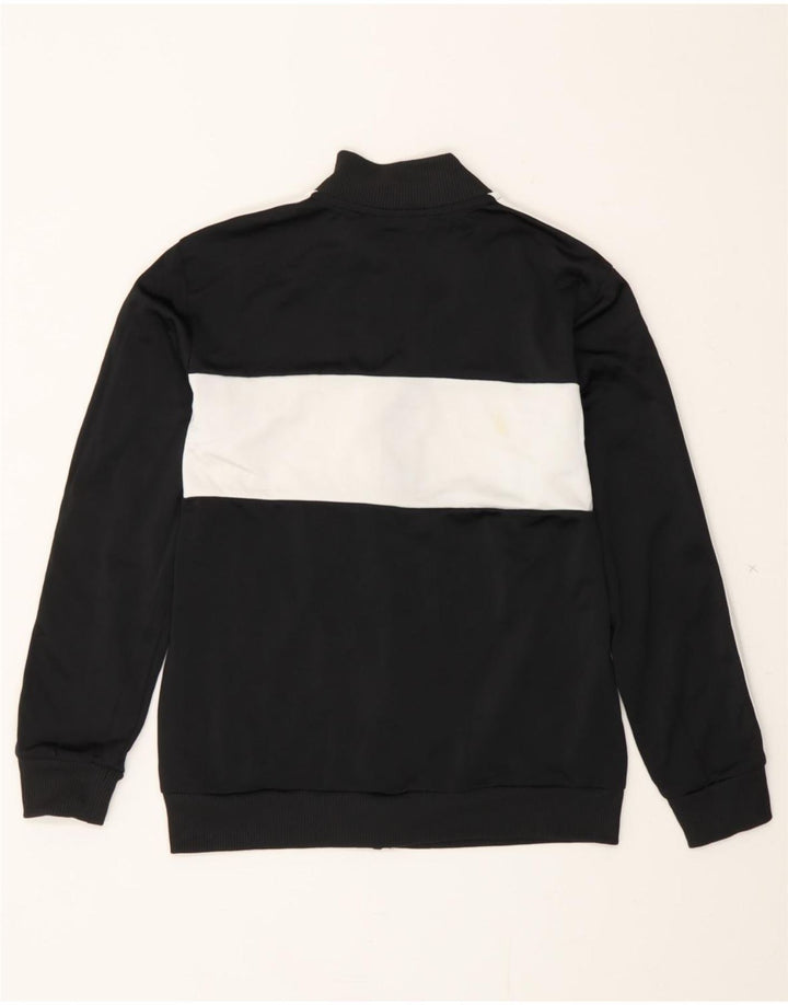ADIDAS Boys Tracksuit Top Jacket 11-12 Years Black Colourblock Polyester Vintage Adidas and Second-Hand Adidas from Messina Hembry 