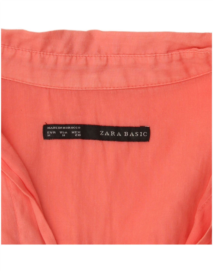 Zara Chemisier Femme UK 14 Rose Moyen