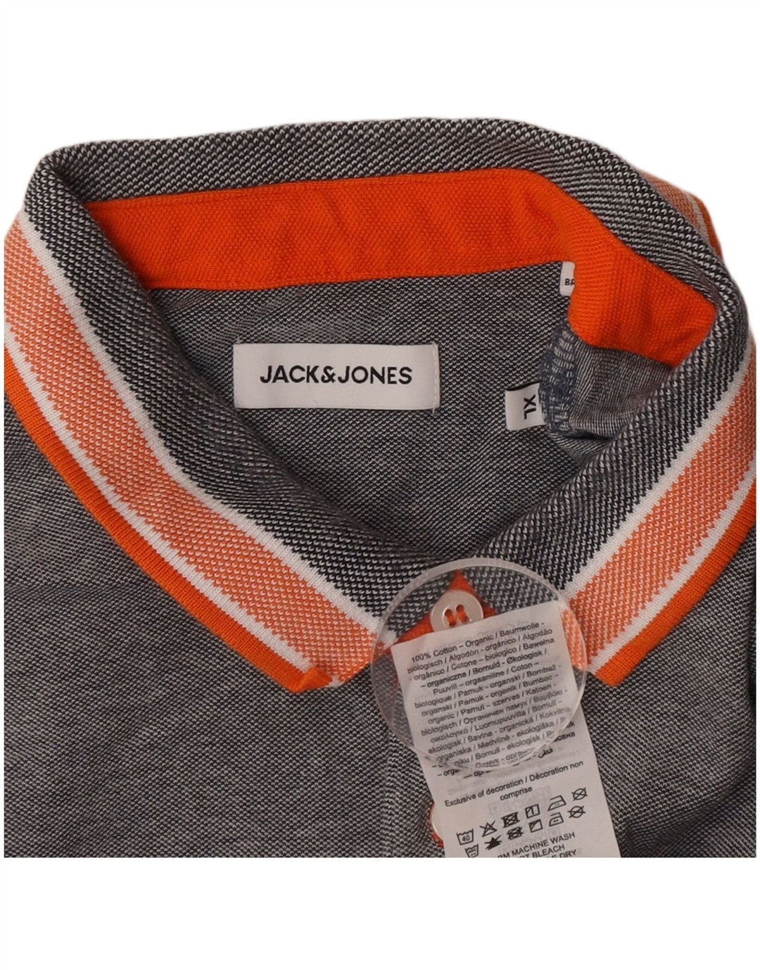 Jack & Jones Polo Homme XL Gris Coton
