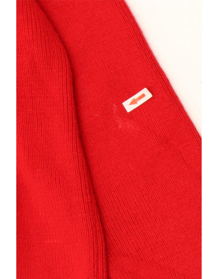 Marks & Spencer Pull cardigan surdimensionné pour femme UK 16 Grand acrylique rouge