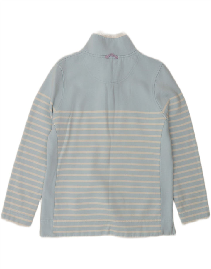 Crew Clothing Sweat-shirt pour femme UK 12 Bleu moyen rayé