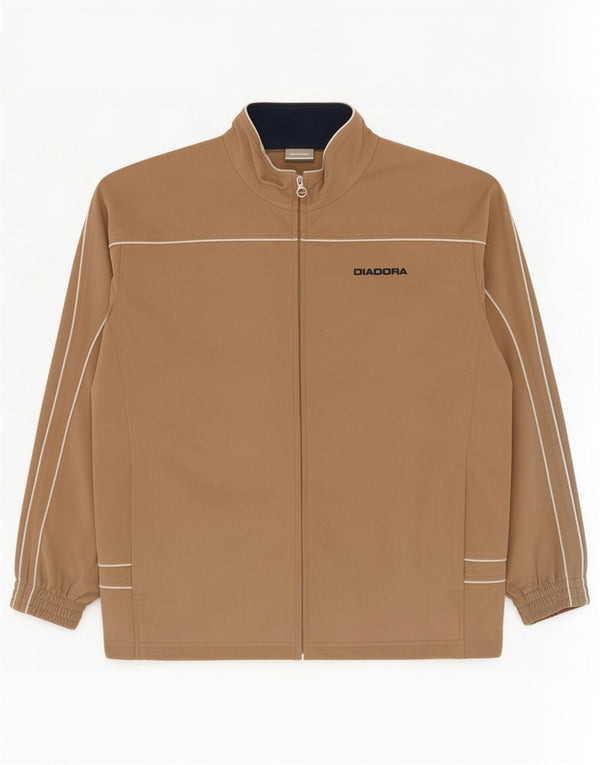 Diadora Veste de survêtement en velours pour hommes IT 56 2XL Beige Polyester