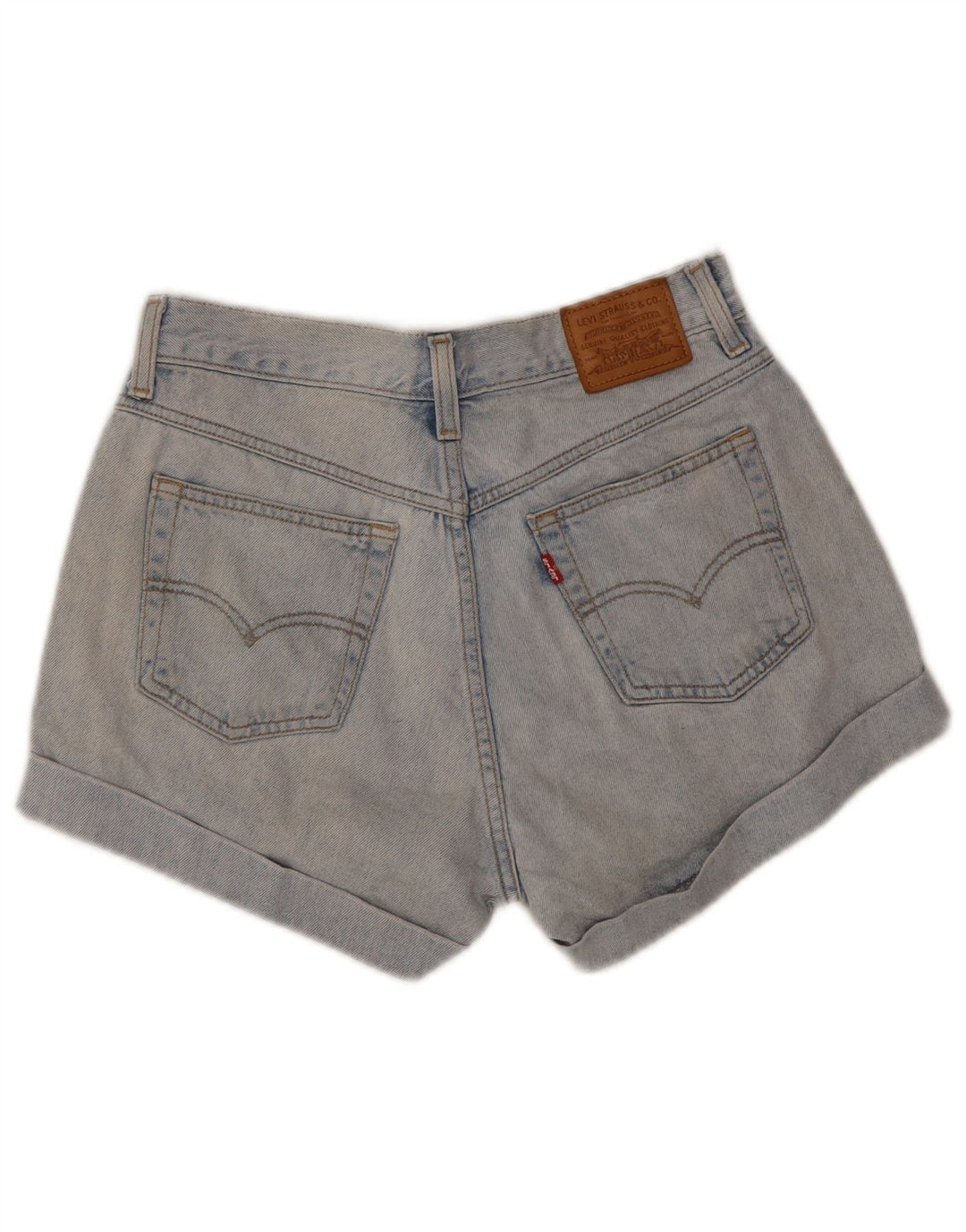 Levi's Short en Jean Femme W27 Small Bleu Coton