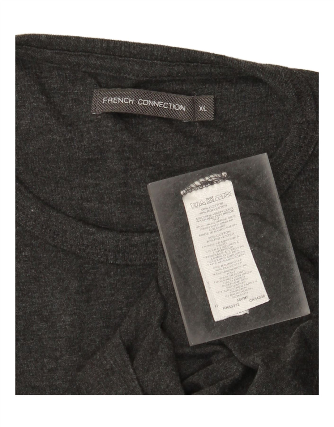 French Connection T-Shirt Homme Gris XL Coton