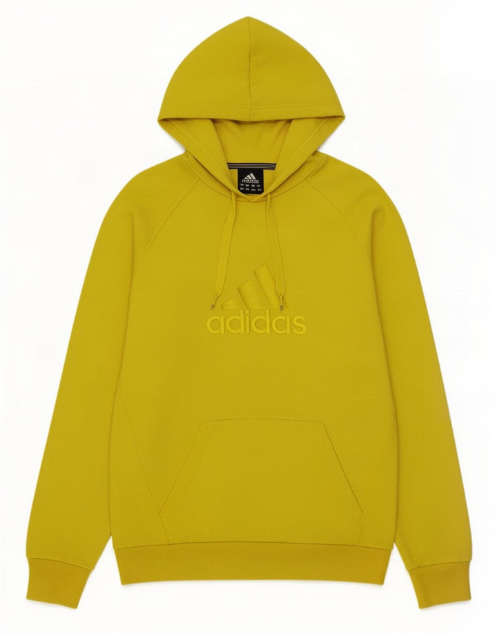 Adidas Pull à capuche graphique pour homme Jaune moyen Polyester