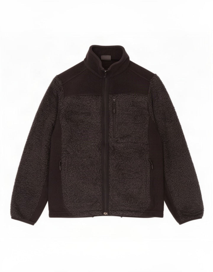 Jack Wolfskin Veste polaire pour homme UK 38 Small Noir Polyester