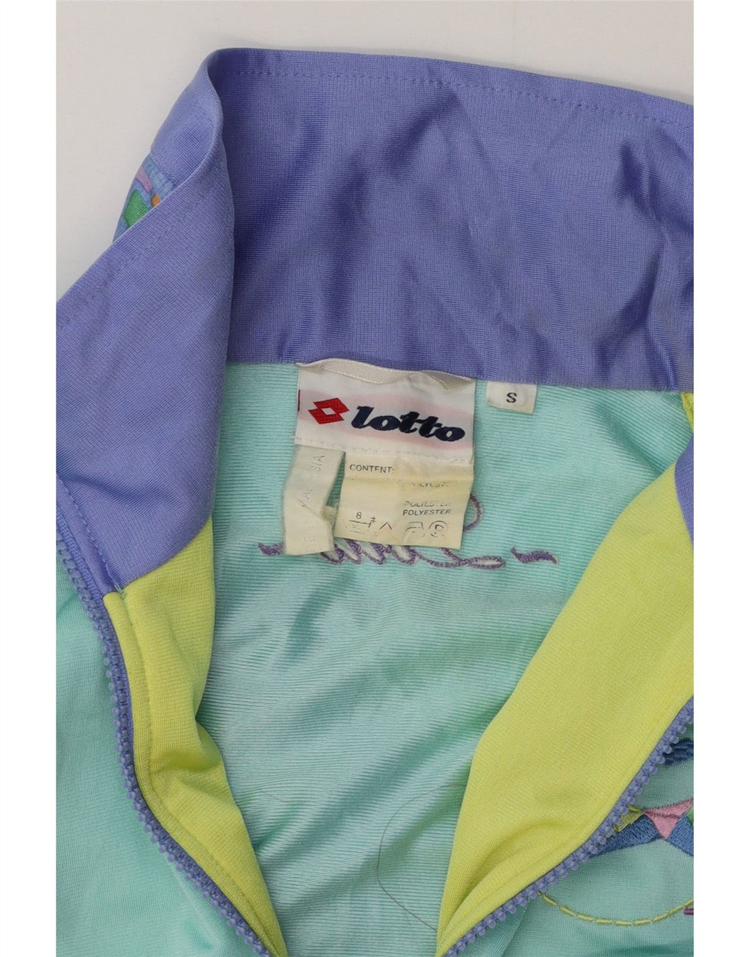 Lotto Veste de survêtement coupe ample pour homme, petit, violet, colour block