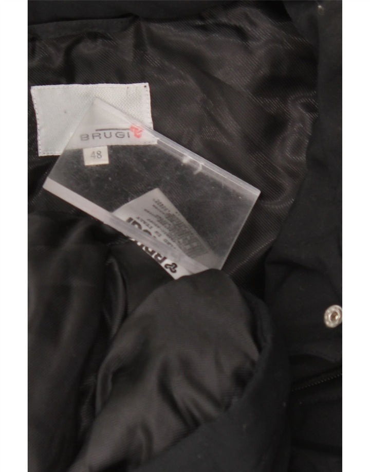 BRUGI Manteau matelassé à capuche pour femme IT 48 XL Noir Polyester