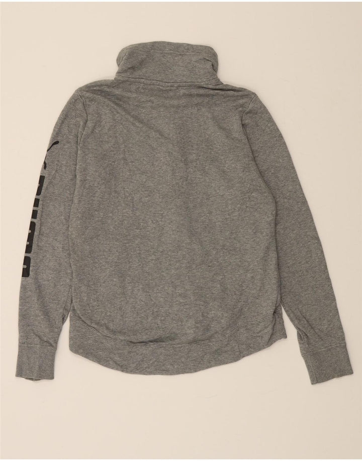 PUMA Womens Graphic Tracksuit Top Jacket UK 12 Medium  Grey Cotton Vintage Puma and Second-Hand Puma from Messina Hembry 