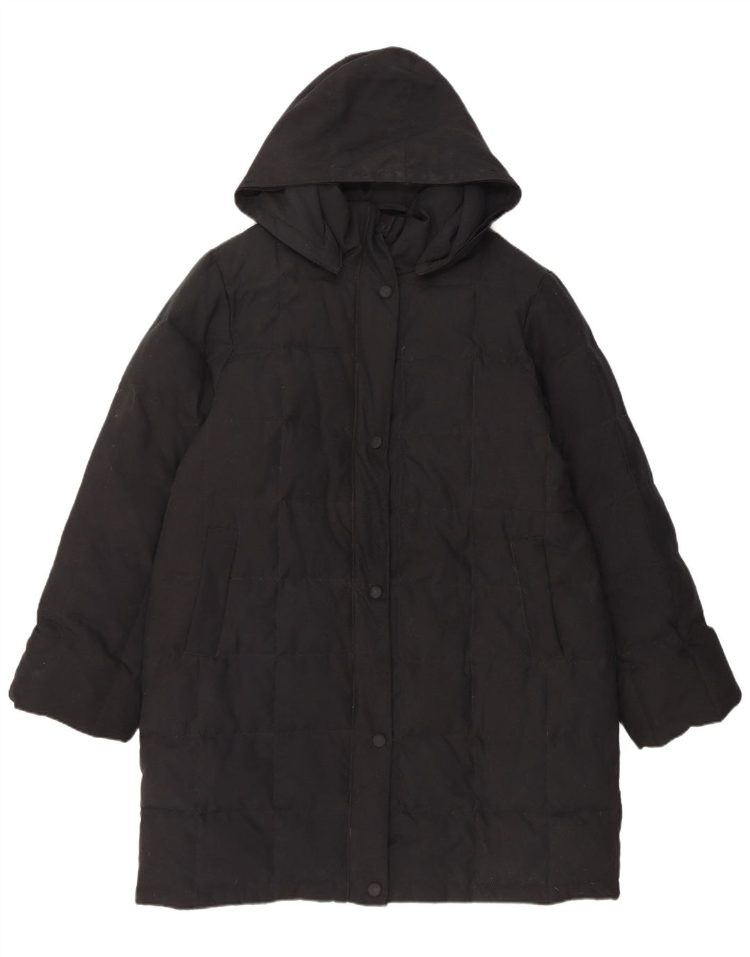 BRUGI Manteau matelassé à capuche pour femme IT 48 XL Noir Polyester