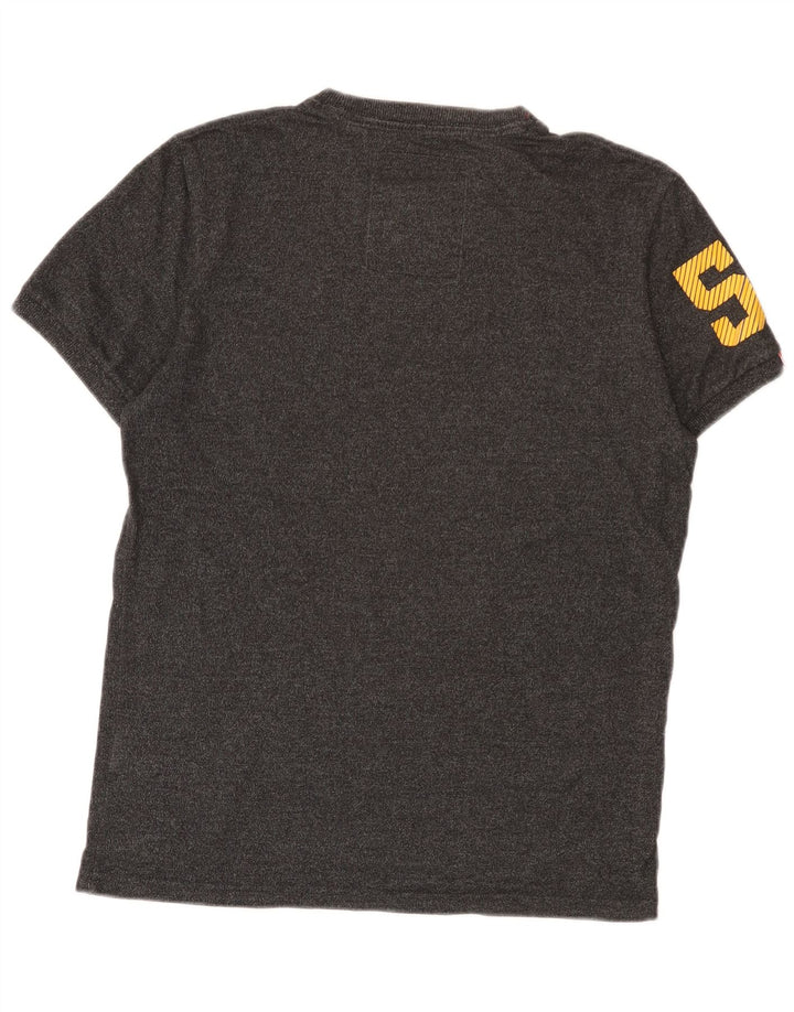 Superdry T-Shirt Graphique Homme Grand Gris Coton