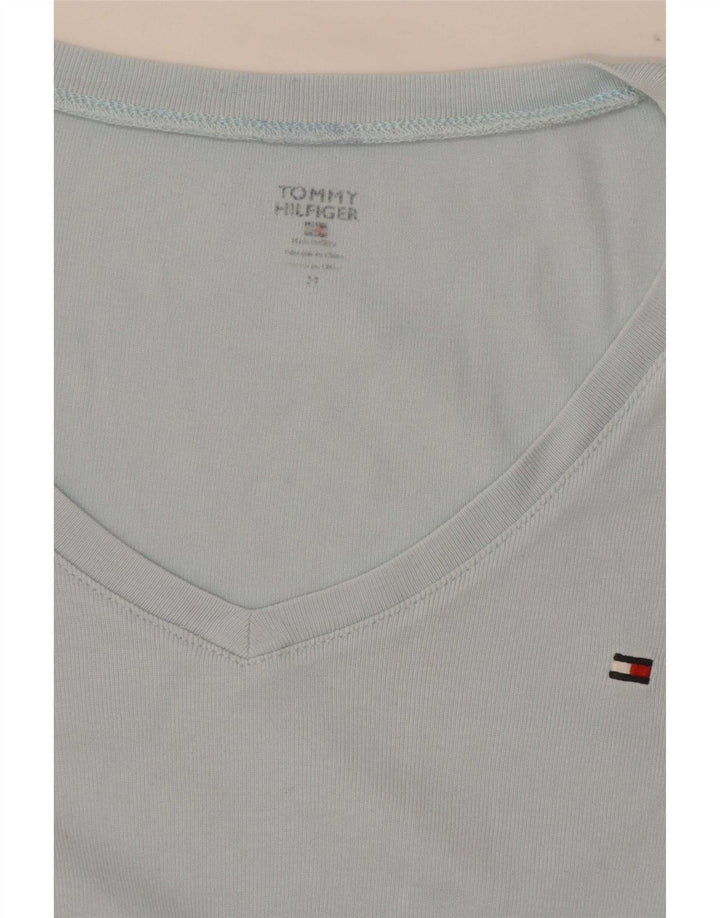 Tommy Hilfiger T-Shirt Femme UK 12 Bleu Moyen