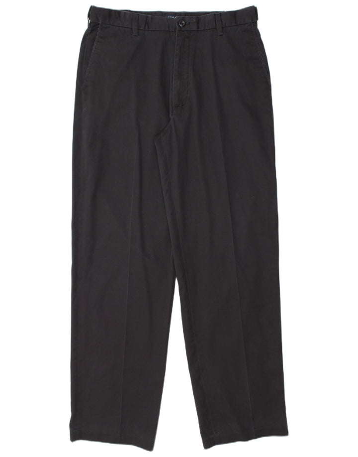 IZOD Pantalon Chino Droit Homme W34 L34 Bleu Marine Coton